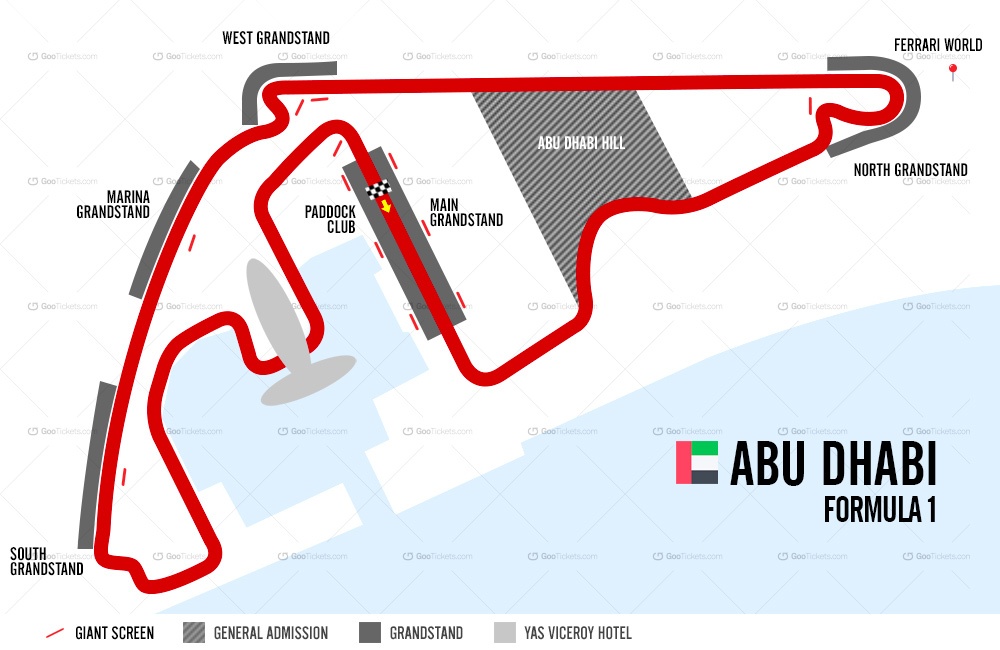 Abu Dhabi Formula 1 Grand Prix, Yas Island