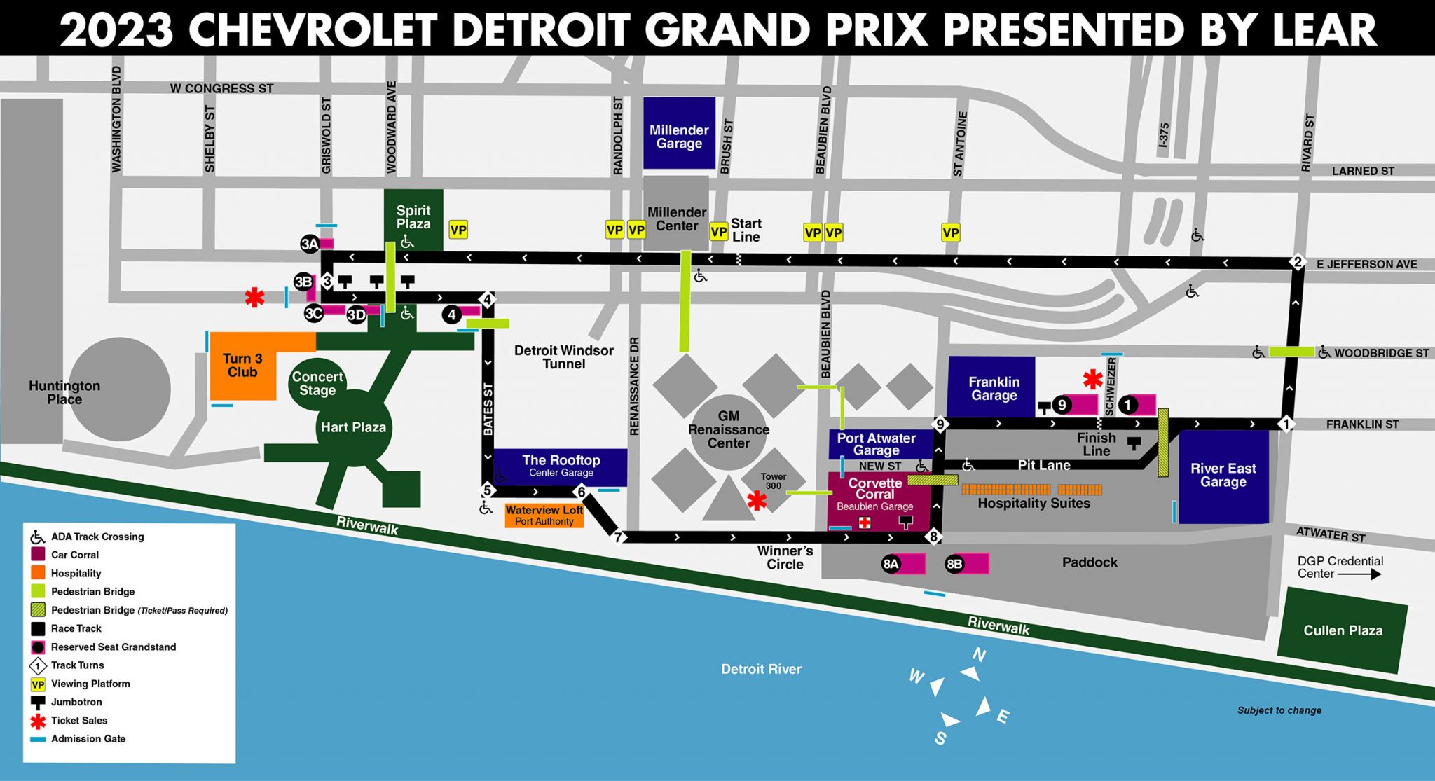 Detroit GP_Circuit Map MOTOSPORTS TRAVEL